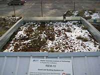 Green Roof Research - ICF Structure in winter