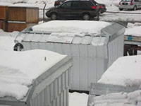 Green Roof Research - heavy snow