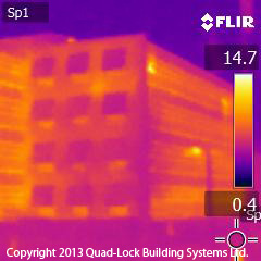 FLIR image of conventional office