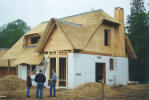 Residential ICF House with Straw-Bail Roof